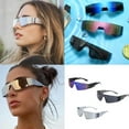 thumbnail image 2 of Cyber Futuristic Wrap Around Sunglasses for Men and Women with UV400 Protections, 2 of 7