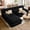 Black, variant on PamapicLife L-Shaped Fabric Double-Layer Thickened Deep Seat and No Assembly Required Sectional Sofas, Gray