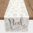 thumbnail image 3 of Creative Products Noel Snowflake Pattern 16x90 Poly Twill Table Runner, 3 of 3