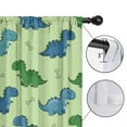 thumbnail image 4 of Blackout Kids Curtains,Green Dinosaurs Bones Pattern Childrens Insulated Curtains Set Of 2,Bedroom Essentials,Toddler Room Decor 42"x84", 4 of 5