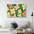 thumbnail image 2 of PixonSign Canvas Print Wall Art Multicolor Daisies on Green Grass Floral Plants Illustrations Modern Art Minimalist Colorful Multicolor Neon for Living Room, Bedroom, Office - 32"x48", 2 of 5