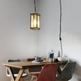 thumbnail image 5 of Kiven Plug in Pendant Light, Farmhouse Hanging Light Fixture with Timer and Iron Glass Lampshade and Iron Chain, E26 Socket Pendant Light for Hallway Kitchen Bedroom(TB3150), 5 of 7