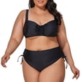 thumbnail image 3 of WILLBEST Trajes de Baño Para Mujer, Conjunto de Bikini de Estilo Sexy de Talla Grande Para Mujer, Traje de Baño Colorido Con Efecto Tie-Dye Ajustable, Traje de Baño de 2 Piezas de Cintura Alta, 3 of 8