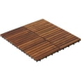 thumbnail image 2 of EZ-Floor Interlocking Flooring Tiles in Solid Teak Wood Oiled Finish (Set of 10), Long 9 Slat, 2 of 4