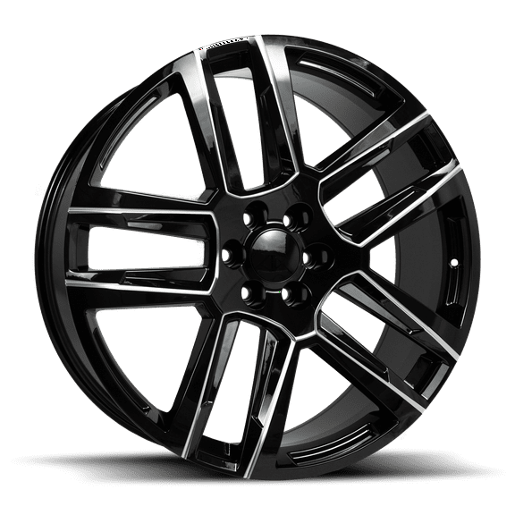 REPLICA 048 26X10 6X139.7 31ET 78.1CB Gloss Black Milled Wheel