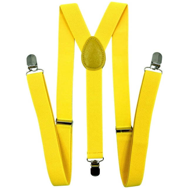 Fixing Clip Men's Suspenders One Size Adjustable And Elastic Y Back Suspenders For Men Trousers With 3 Strong Clips Cable Clip