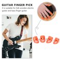 thumbnail image 4 of 4 púas para dedos para guitarra acústica de bajo, cubierta protectora para la punta de los dedos (rojo) Ehuebsd Para estrenar, 4 of 9