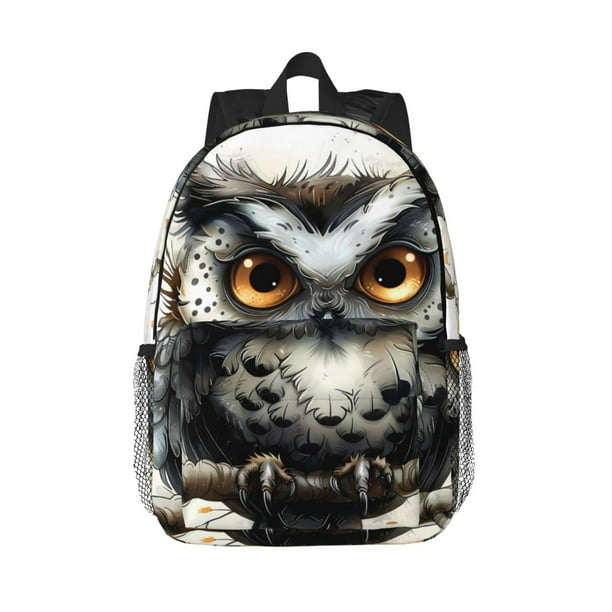 Easygdp Whimsical Owl On Branch Mochila Ligera de 15 Pulgadas para Estudiantes, Mochila Cómoda para la Escuela y Viajes, Correas Ajustables
