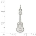 thumbnail image 5 of 925 Sterling Silver Guitar Charm Pendant, 5 of 5