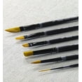 thumbnail image 3 of Creative Mark Beste Golden Taklon Liner  Set of 4 Artist Brush, Professional Watercolor Brushes, For Acrylic Painting, Short Handle, Sharp Edges, Hand-Tied & Shaped, 3 of 7