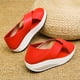 thumbnail image 3 of Verano Color sólido Suave antideslizante Mujer Cuña Columpio Zapato Mujer Zapato Flip Flop Wmkox8yii  shjk2062, 3 of 3