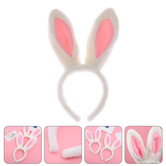 LOLIPPYY Bunny Ear Hair Hoops Assorted Colors Cute Decorative Headband for Festival Events