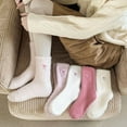 thumbnail image 2 of Dalrosia Fuzzy Socks for Women, 5Pairs Soft Thick Fluffy Socks Soft Slipper Sock Spa Home Sleeping Coquette Stuff, 2 of 5