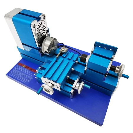 Miniature Lathe 100-240V All Metal Didactical Mini Metal Lathe Machine Benchtop Mill Equipment