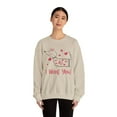 thumbnail image 3 of I Woof You Dog Lover Sweatshirt, Valentine's Day Sweatshirt, 3 of 4