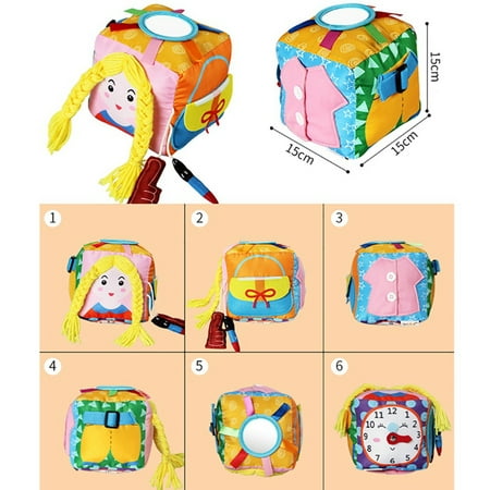 Activite Cube Soft Apprentissage Discovery Play Cube Tissu Block Jouet Pour Bebe Walmart Canada