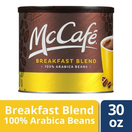 McCafe Light Roast Breakfast Blend Ground Coffee, Caffeinated, 30 oz