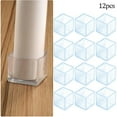 thumbnail image 4 of 12Pcs Rubber Chair Leg Cap Square Covers Furniture Table Feet Floor Protectors, 4 of 4