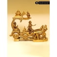 thumbnail image 4 of 16 Inch Gita Upadesha Krishna Brass Sculpture - Handmade Mythology Idol, 4 of 4