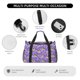 thumbnail image 4 of Disketp Pugs and Flowers Bolsa de Viaje Tipo Duffle, Bolso de Mano para Fin de Semana para Mujer, Bolsa de Gimnasio Ligera para Hombre, Esencial para Viajes, 4 of 7