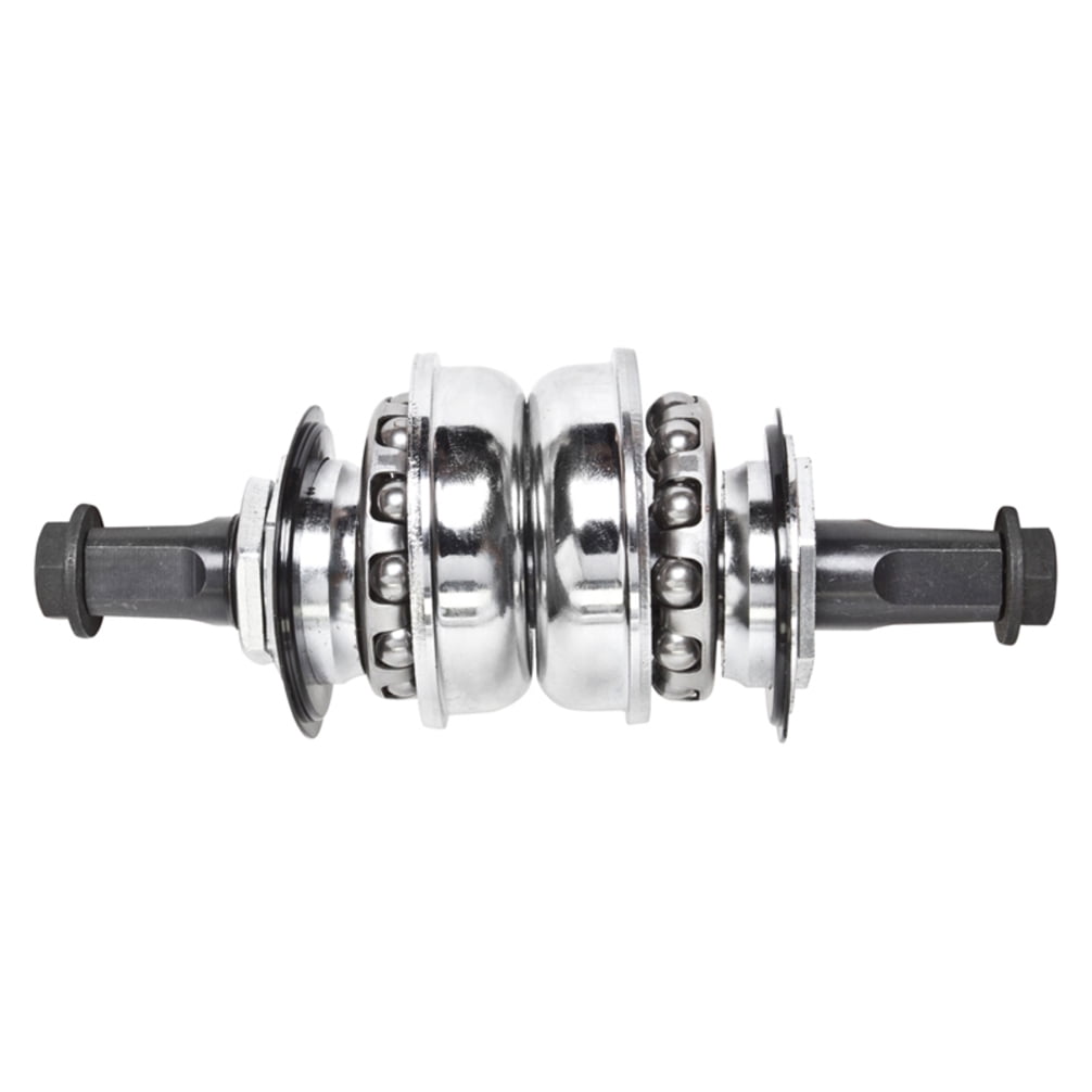 Black Ops BB Bottom Bracket Set 1-piece Crank 24Tpi Chrome