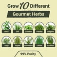 thumbnail image 3 of Indoor 10-Herb Garden Planter Kit – 44-Piece Complete Kitchen Herb Growing Starter Set with Burlap Pots, Plant Markers, Soil Discs and Gardening Tools, Gift for Women, Mom , Birthdays, Christmas, 3 of 7