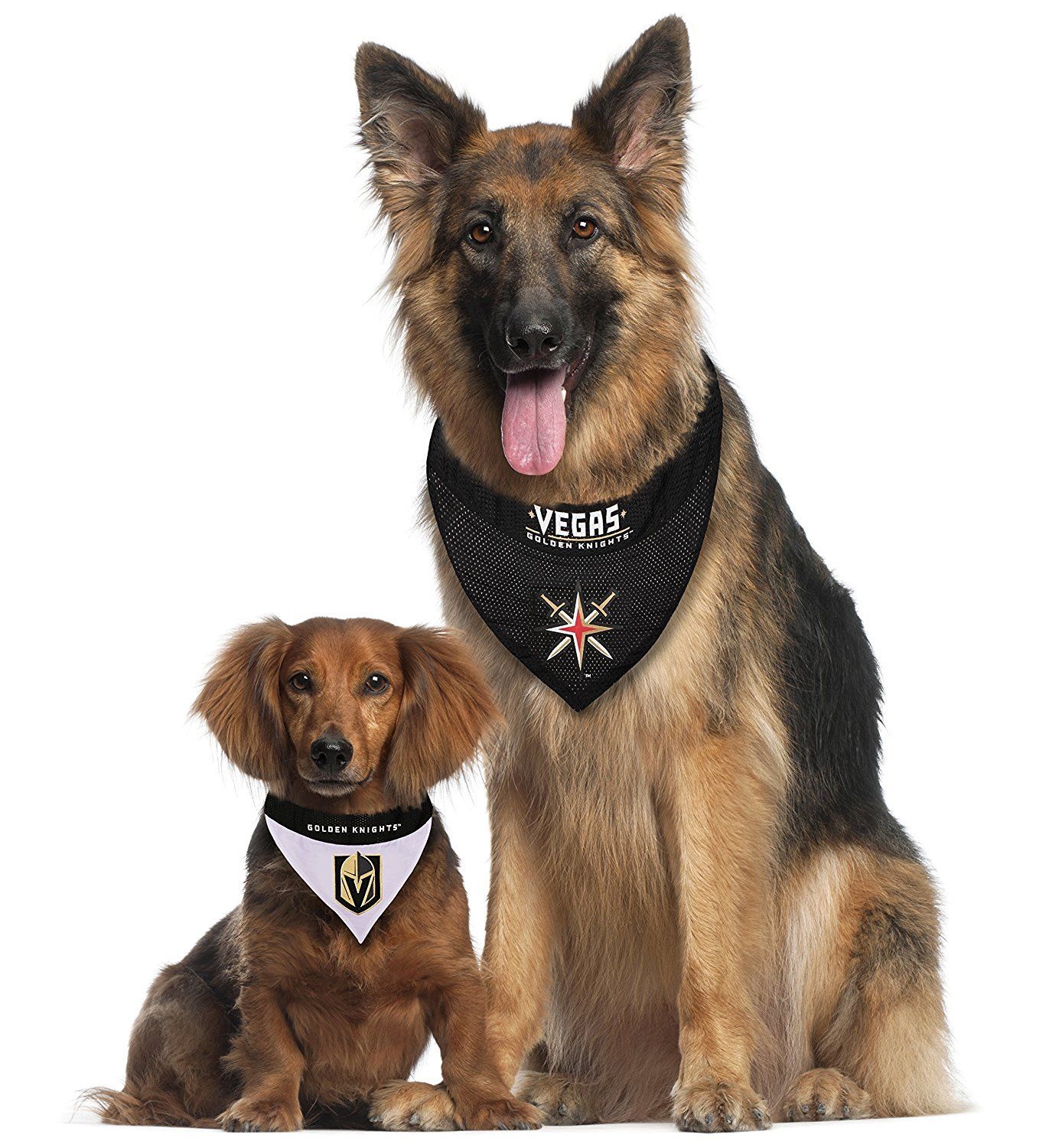 Pets First NHL Vegas Golden Knights Bandana! NEW Reversible Pet Bandana - 2 sided Premium Bandanna