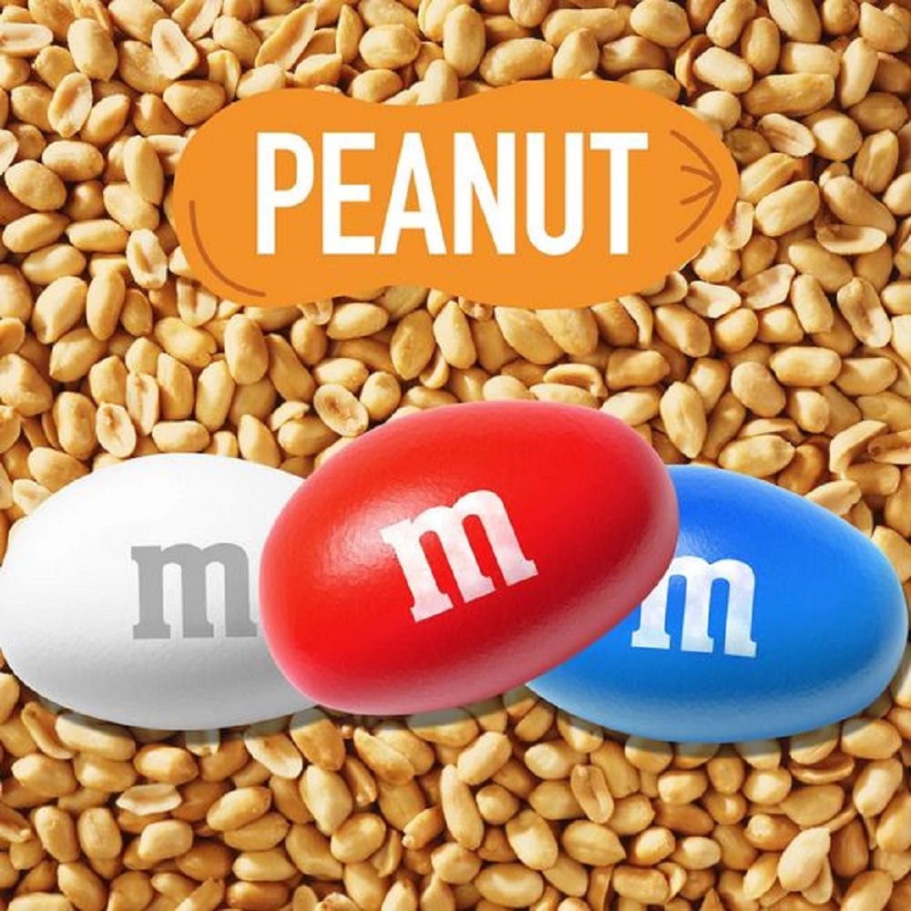 Product of M&M's Red, White & Blue Mix Peanut Chocolate Candy Value Pack, 62 oz.