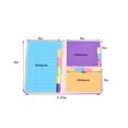 thumbnail image 2 of EeaseCA 2pcs Paper Combination Note Pad Memo Pad Index Tabs Flags Notebook for Students, 2 of 7