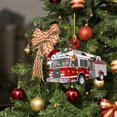thumbnail image 2 of Navidad Decoración De Madera Camión Barco De Vapor Excavadora Camión De Bomberos Jeep Colgante Colgante Para Vacaciones Familiares Regalo De Fiesta De Navidad Eigraketly HA040840-11, 2 of 6