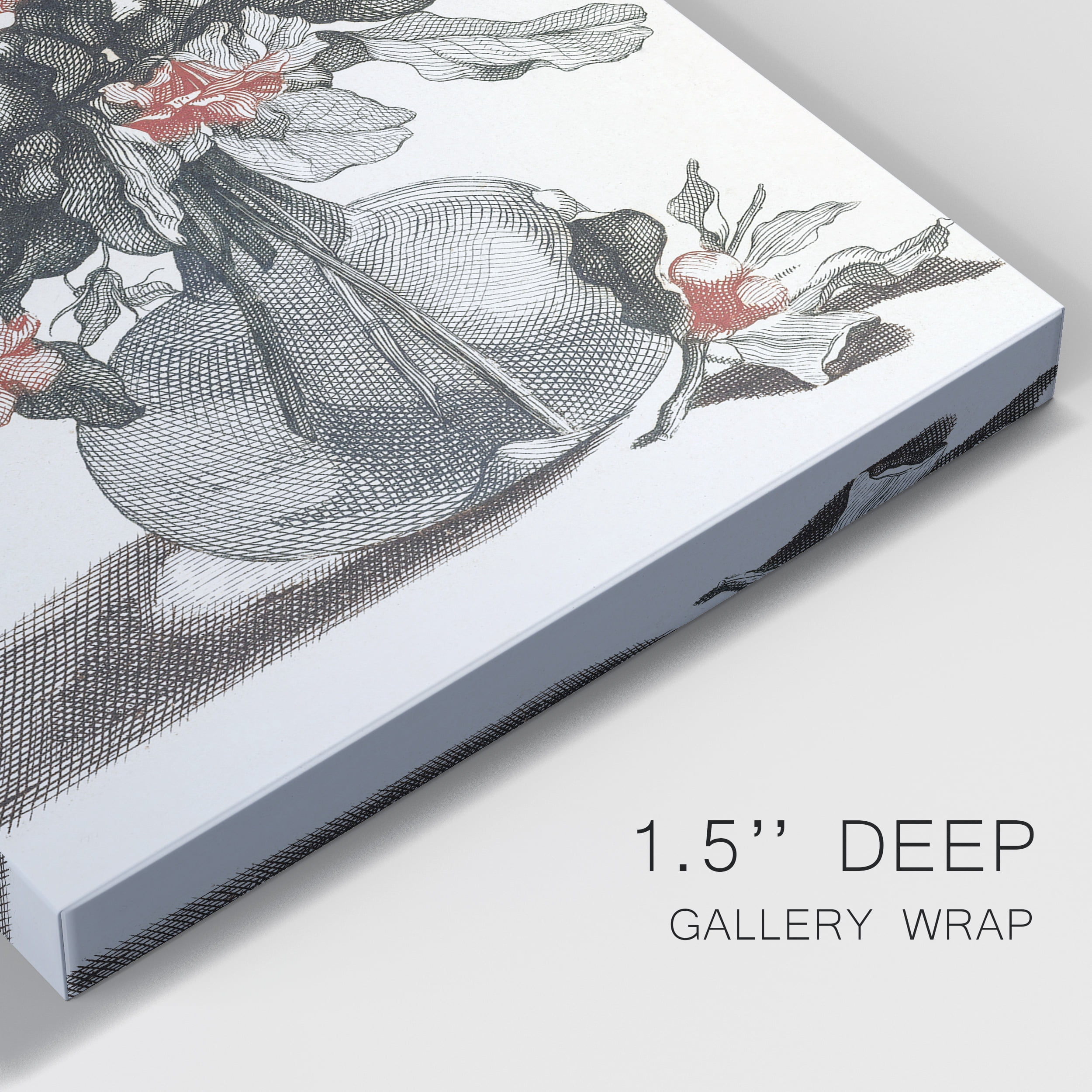 Flowers in a Vase II Premium Gallery Wrapped Canvas - Ready to Hang - 12 x 18