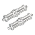 thumbnail image 1 of Adaptador de soporte de luz Uxcell 1/4 macho a 1/4 macho, tornillo enroscado para trípode de micrófono, soporte de cámara, paquete de 2, 1 of 5