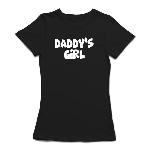 Daddy's Girl Matching Graphic Women's Black T-shirt
