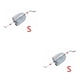 thumbnail image 2 of Naiovety Accesorios para jaula de cebo de pesca, alambre para acuario, trampa cónica, cesta, alimentador, soporte, conector, Terminal, aparejos, equipo S 2piezas Naiovety  CBP000078, 2 of 2