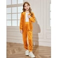 thumbnail image 3 of Arshiner 2 Piece Outfits for Girls Velour Tracksuit Hoodie and Jogger Set Sweatsuit Athletic Clothes Sets, 3 of 8