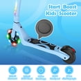 thumbnail image 5 of SISIGAD 5.3" Electric Scooter for Kids Ages 6-12, 80W Kids Kick Scooter with LED Light-up Wheel and 3 Adjustment Levels Handlebar, Blue, 5 of 8