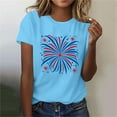thumbnail image 4 of VerPetridure American Flag Shirt Women 4th of July Patriotic T Shirt Funny Stars Stripes Graphic Tee Independence Day T-Shirt Top, 4 of 7