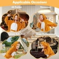 thumbnail image 5 of Kangaroo Onesie Kids CANANSOUR Cosplay Christmas Festival Pajamas Animal Polyester Outfits 6-8 Years, 5 of 6