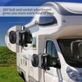 thumbnail image 4 of GHSDFBB Black Towing Mirrors Universal Trailer Clip on Mirror Side Mirror Extensions for Towing Adjustable 360 Degree Rotation Extends Camper Towing Mirrors for Car Truck(1 Pcs), 4 of 7