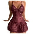 thumbnail image 2 of uublik Valentines Lingerie Set for Women Plus Size Lace Sexy Naughty Bodysuit Babydoll, 2 of 5