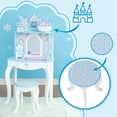 thumbnail image 2 of Teamson Kids Coiffeuse Ensemble Jouet Château de Rêve Jeu de Rôle Blanc Rose, 2 of 9