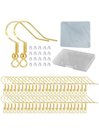 6pcs 20g Small Pure Titanium Earring Fish Hooks DIY Earrings Findings for Jewelry Making, Hypoallergenic Earring Hooks Making Kit for Women Girls Men