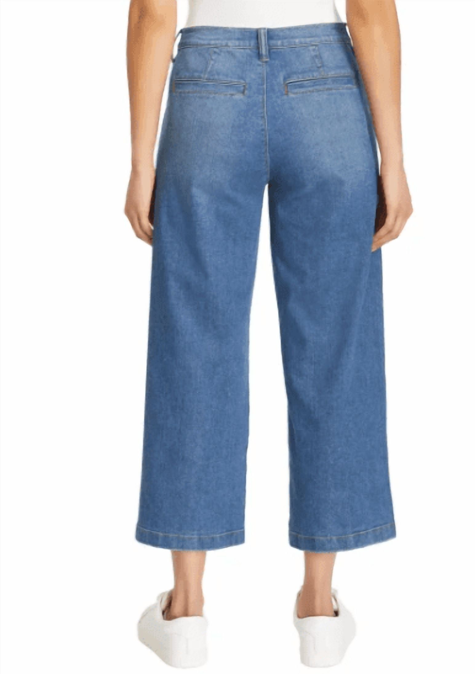 Ella Moss Women's Wide Leg Crop Pant Blue 6