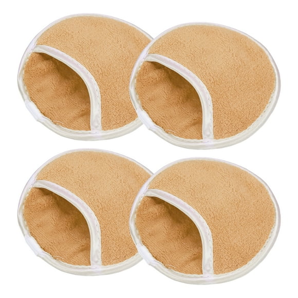 4 esponjas de lavado facial, esponjas faciales para limpieza diaria, exfoliante facial, esponjas faciales, lavado de cara, dedos, guante, reutilizable, removedor de maquillaje, amarillo
