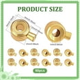 thumbnail image 2 of 1set 60pcs Brass Crimp Beads Long-Lasting Column golden 0.4x0.3x0.2cm Hole: 1mm, 2 of 9