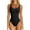 Black, variant on aidice Athletic Bodysuits for Women Summer Ribbed Low Neck Sleeveless Slim Fitting Workout Rompers