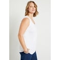 thumbnail image 3 of June & Vie Women's Plus Size Scoopneck One + Only Tank Top, 3 of 3