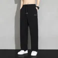 thumbnail image 3 of Pantalones de verano rectos para hombre, pantalones deportivos finos, lisos, drapeados, oferta de bienvenida, pantalones de entrenamiento estéticos, precio barato y caliente para hombres, 3 of 5