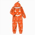 thumbnail image 4 of KPOPLK Family Matching Pajamas Novelty Halloween Onesie Xmas PJs Kids Soft and Cozy Flannel Jumpsuit for Holiday Party,Size 5-6 Years, 4 of 5