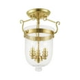 thumbnail image 4 of Livex Lighting Jefferson Ceiling Mount in Polished Brass, 4 of 8